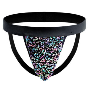Sequin Front Pouch Men's Jockstrap